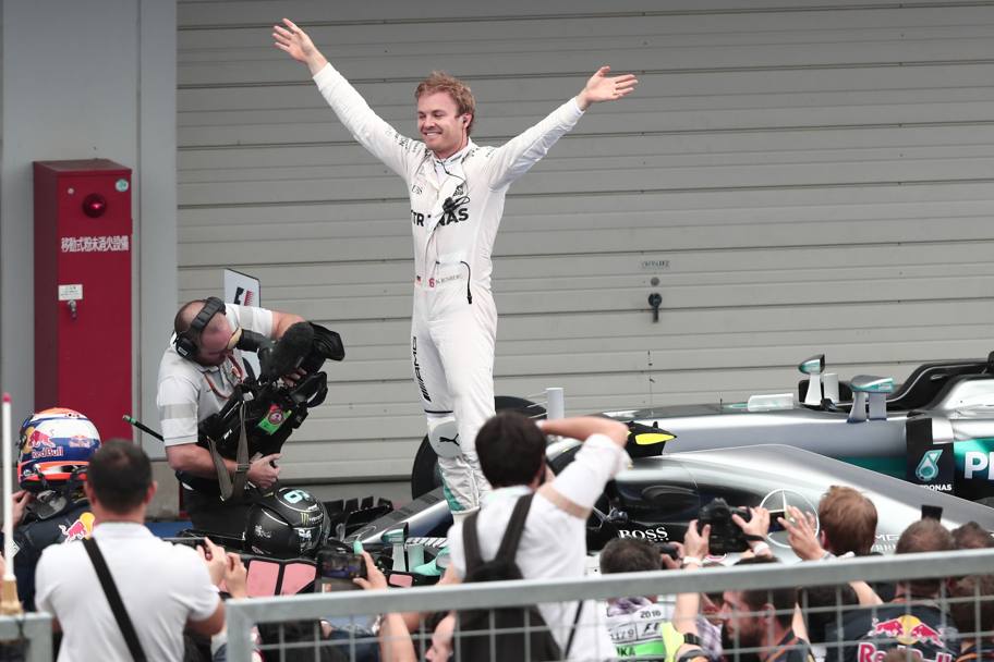 Nico Rosberg, nona vittoria del 2016: ora ha 33 punti su Hamilton. Afp